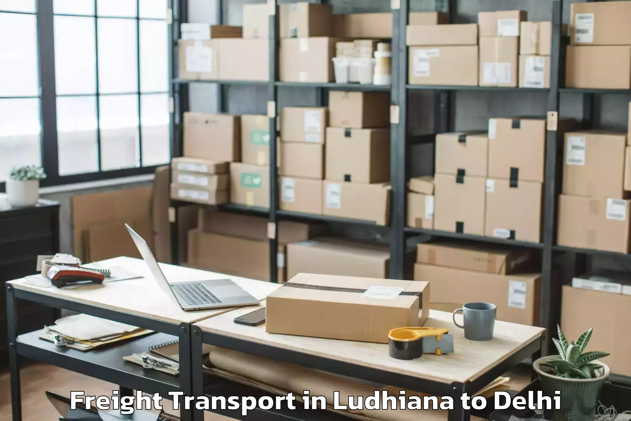 Easy Ludhiana to Najafgarh Freight Transport Booking